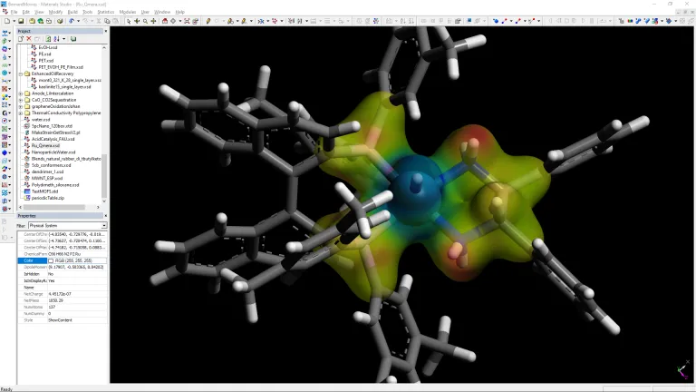 BIOVIA Materials Studio-Chemikalien und Katalysatoren-Katalysatoreigenschaften > Dassault Systèmes